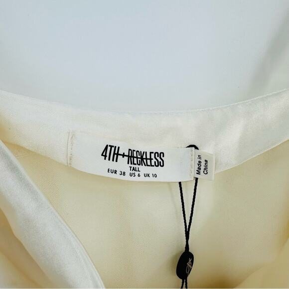 4th + Reckless | Midi Satin Slip Dress Size 6 Tall - Picture 6 of 8